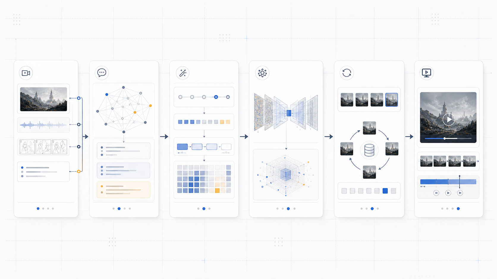 Simplified software architecture diagram for the generative AI storyboard pipeline