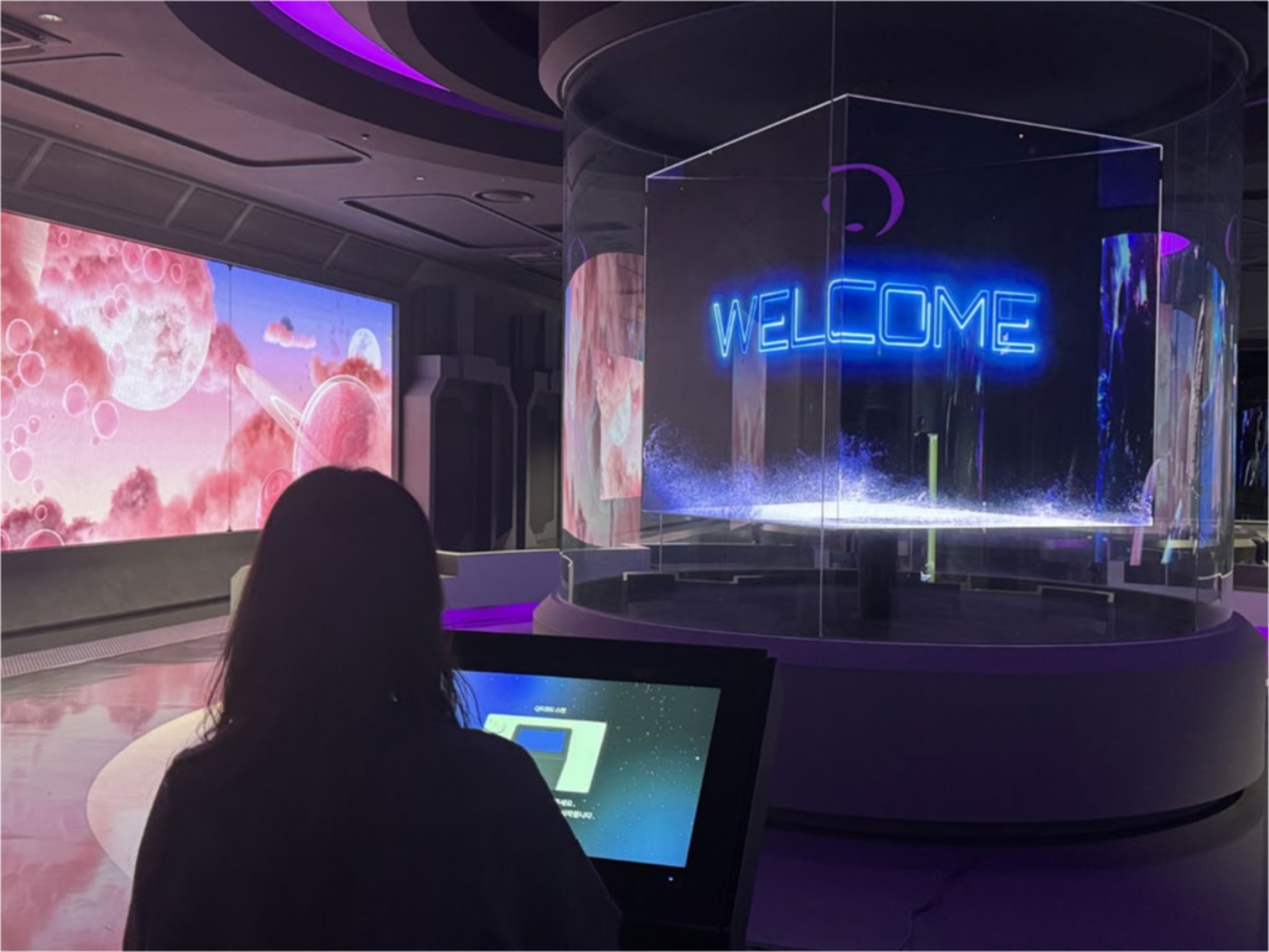 Visitor-facing AI kiosk installation at Incheon Inspire Resort