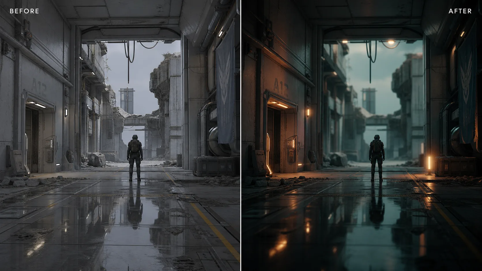 intro postprocess before after