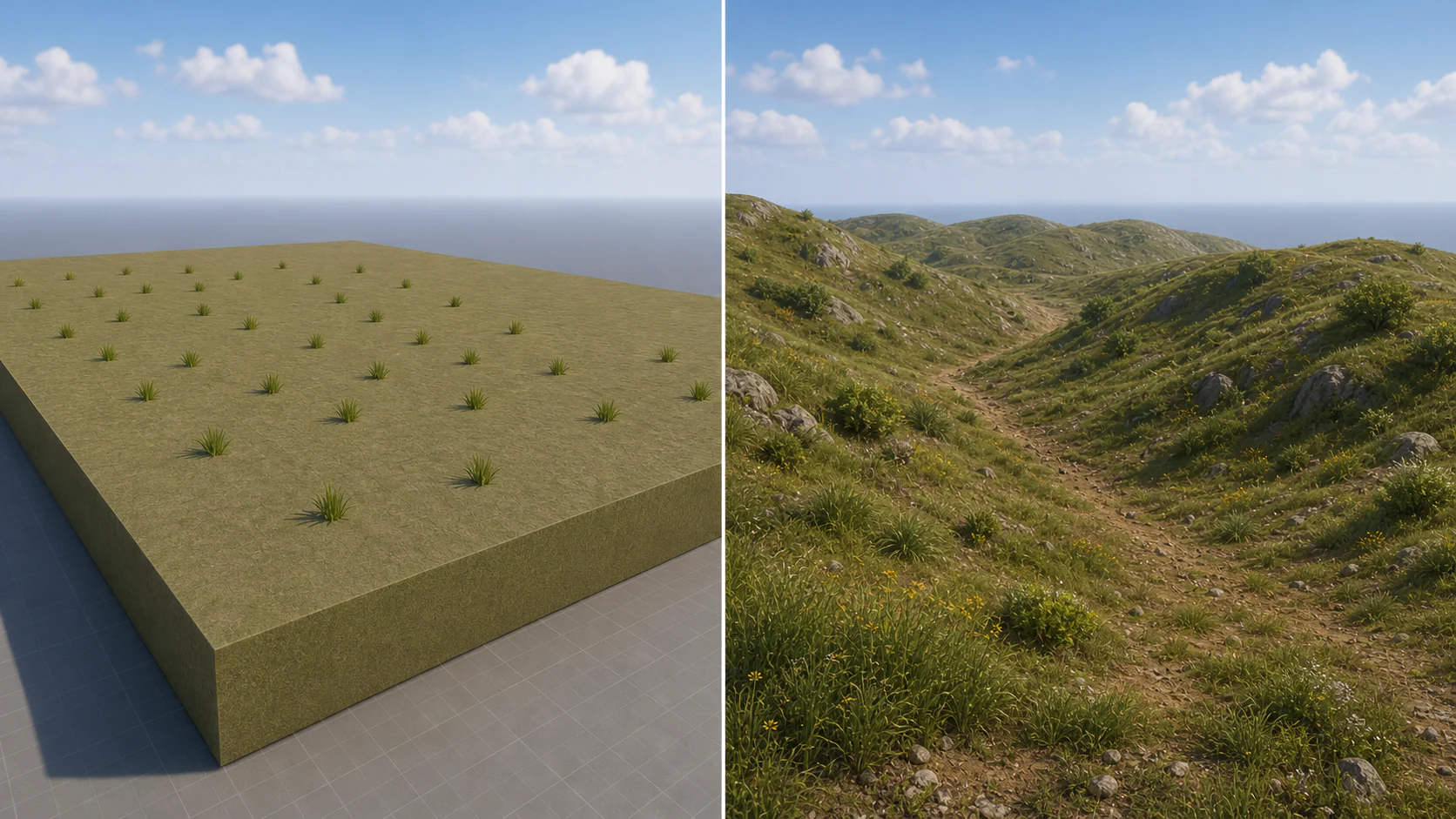 cube vs landscape