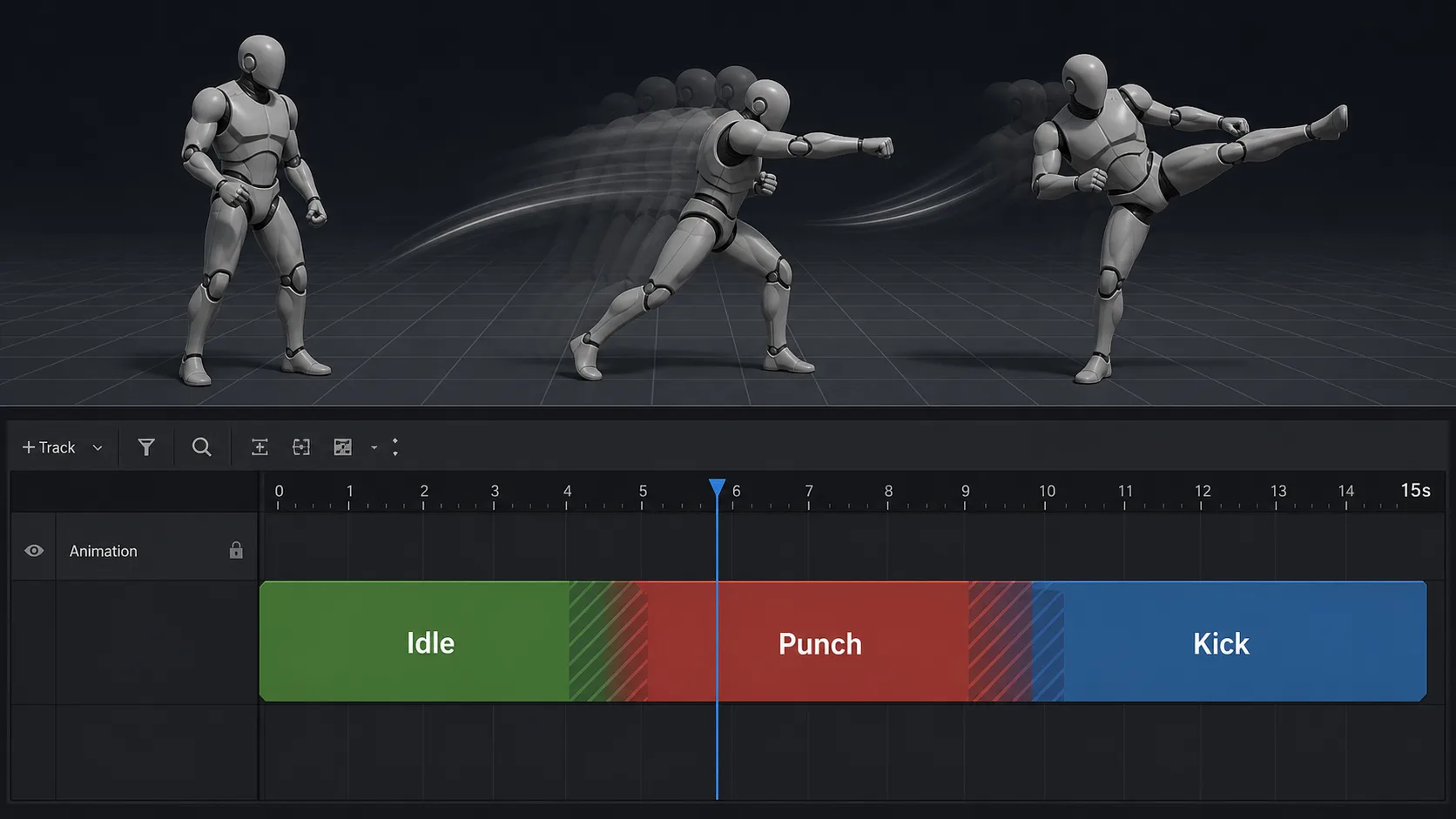 level sequence fight timeline