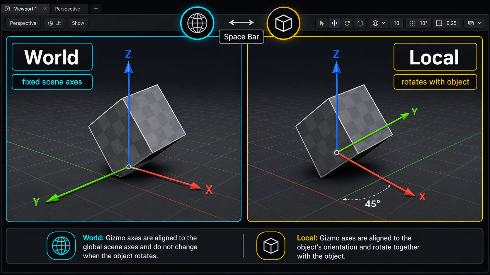 ue world local toggle
