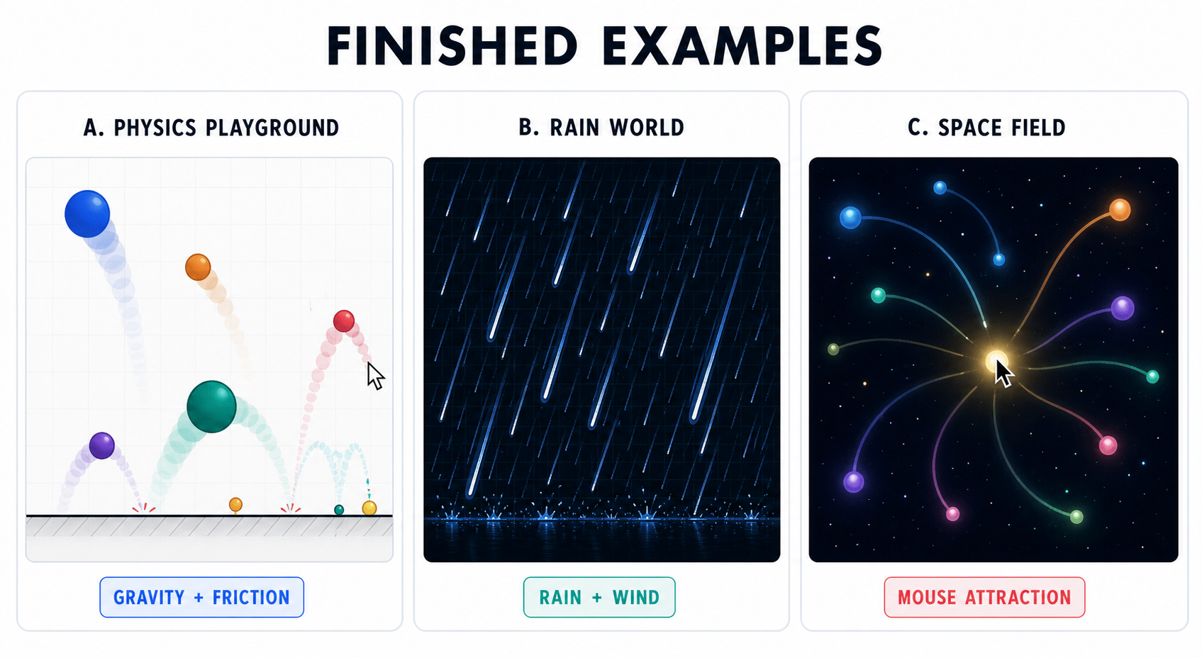 12 finished examples gallery